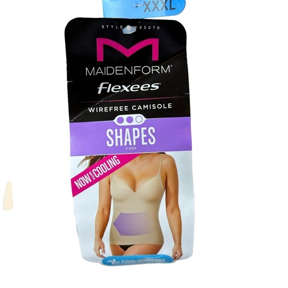 Maidenform Flexees Wireless Camisole Soft Beige Cool Comfort Firm Size 3X NEW - Picture 10 of 11
